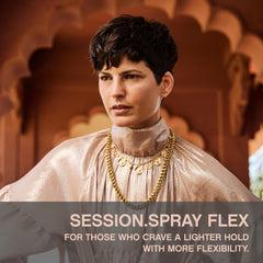 KEVIN.MURPHY SESSION.SPRAY FLEX mist application showing even spray and flexible hold