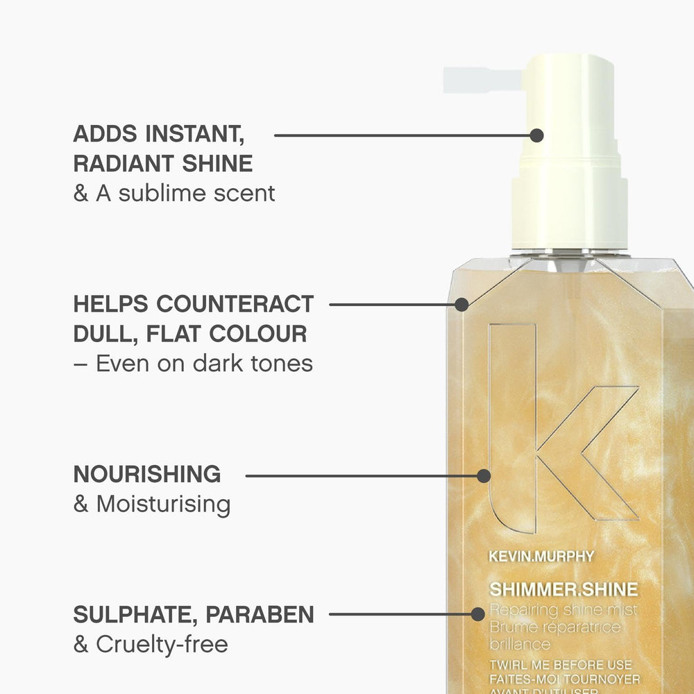 KEVIN.MURPHY SHIMMER.SHINE dry-hair care highlights moisture and improved manageability