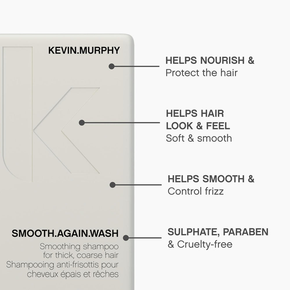 KEVIN.MURPHY SMOOTH.AGAIN WASH Murumuru Butter focus emphasizes nourishment