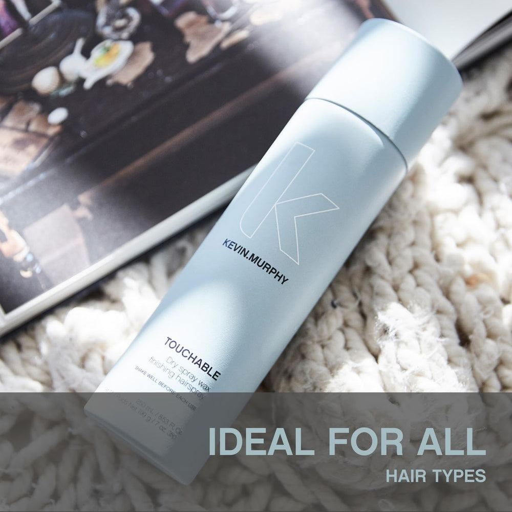KEVIN.MURPHY TOUCHABLE sulfate-free and paraben-free bottle communicates gentle hair care