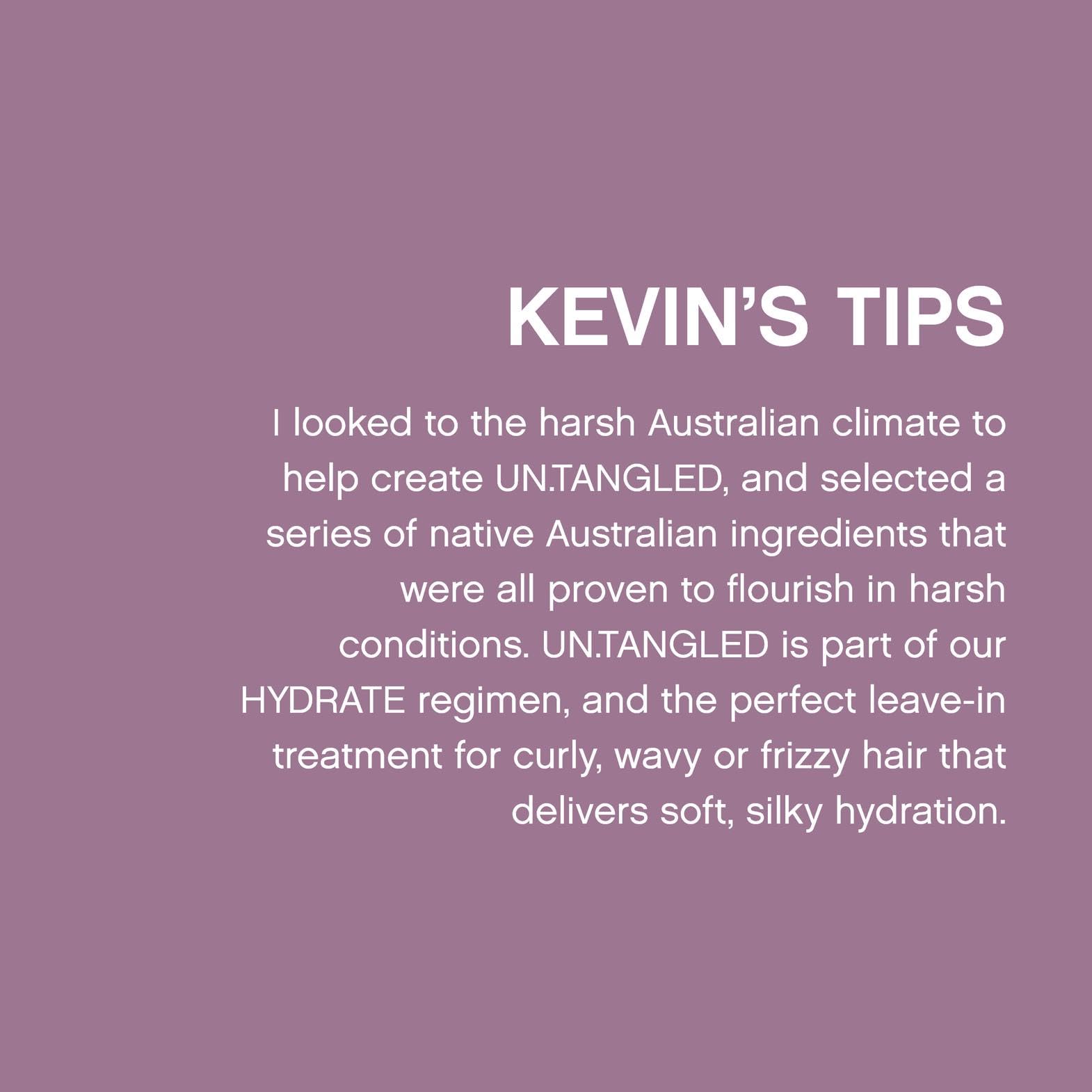 KEVIN.MURPHY UN.TANGLED hair close-up reveals shine and healthy-looking results