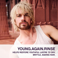 KEVIN.MURPHY Young.Again.Rinse bottle back detailing ingredients and free-from benefits