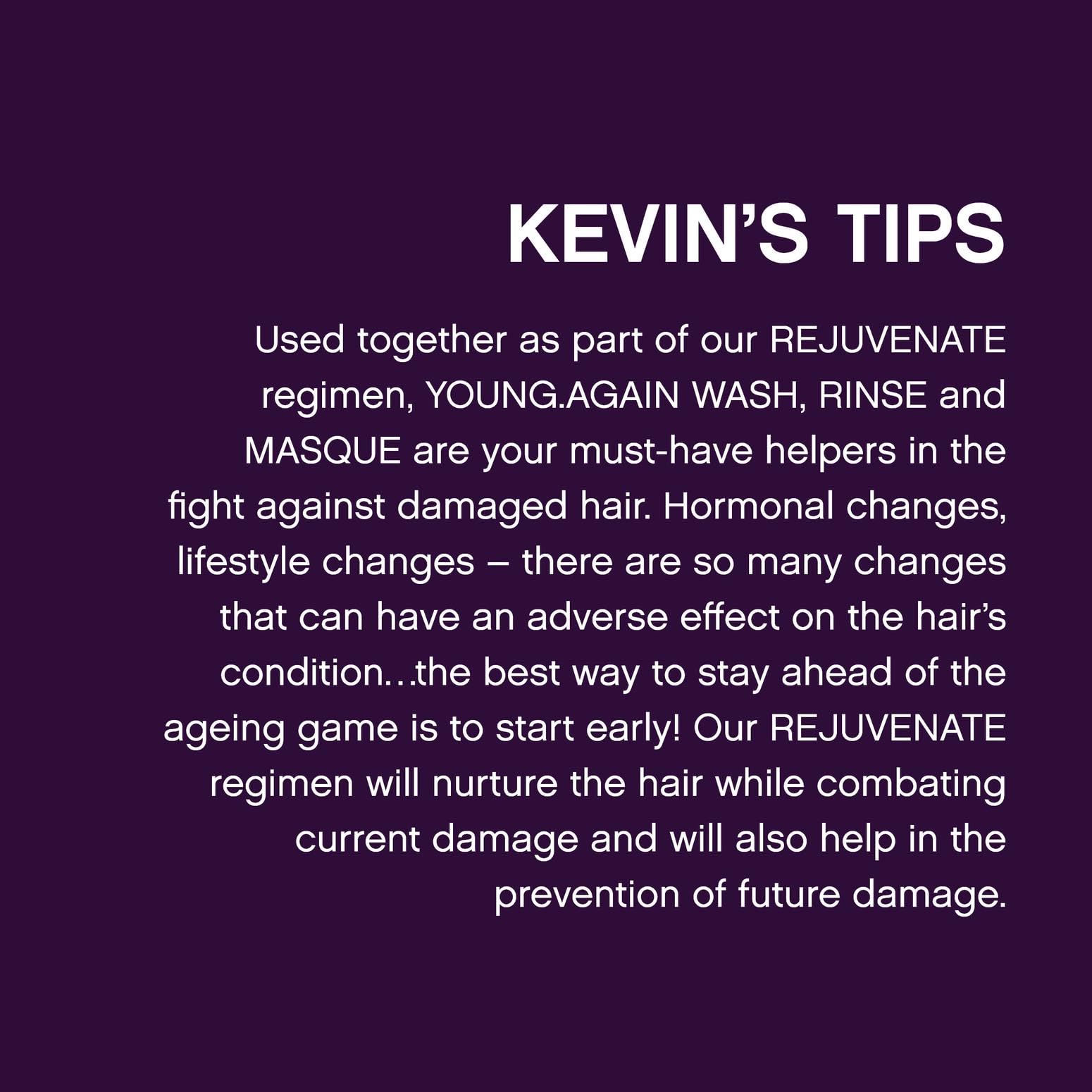 KEVIN.MURPHY Young.Again.Rinse pump-dispense for controlled dosing