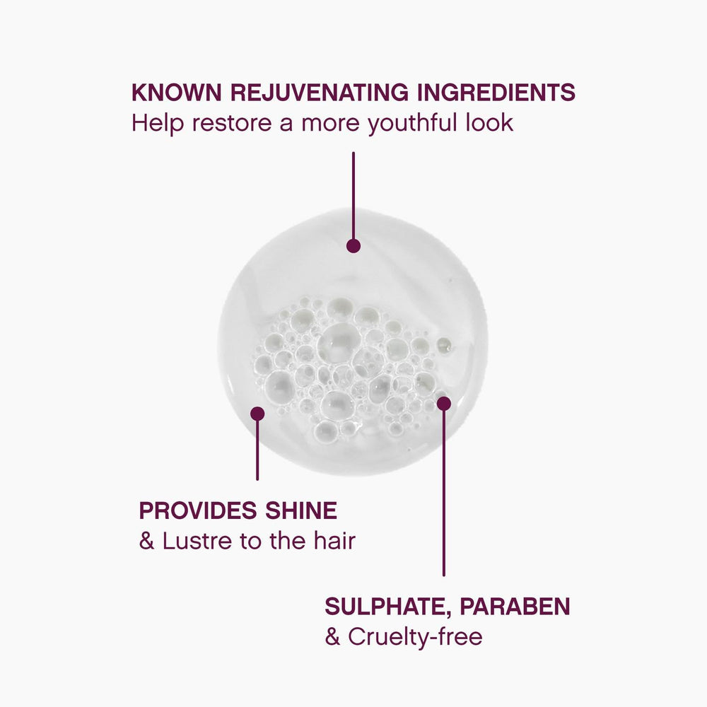 Kevin Murphy Young.Again.Wash bottle-back displays sulfate-free and paraben-free formulation