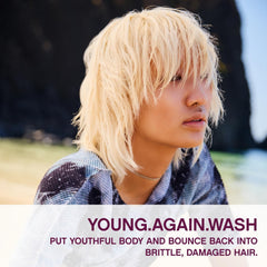 Kevin Murphy Young.Again.Wash ingredients-closeup highlights amino acids baobab oil and lotus extract benefits