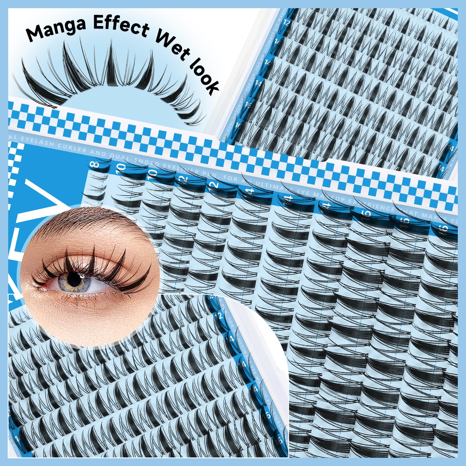 KevKev Fairy Lash Clusters Kit beginner-friendly tools for quick, precise application