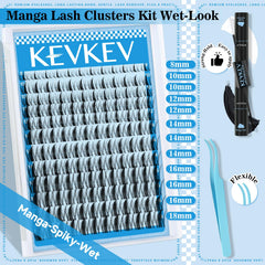 KevKev Fairy Lash Clusters Kit soft-fiber lashes feel lightweight and comfortable