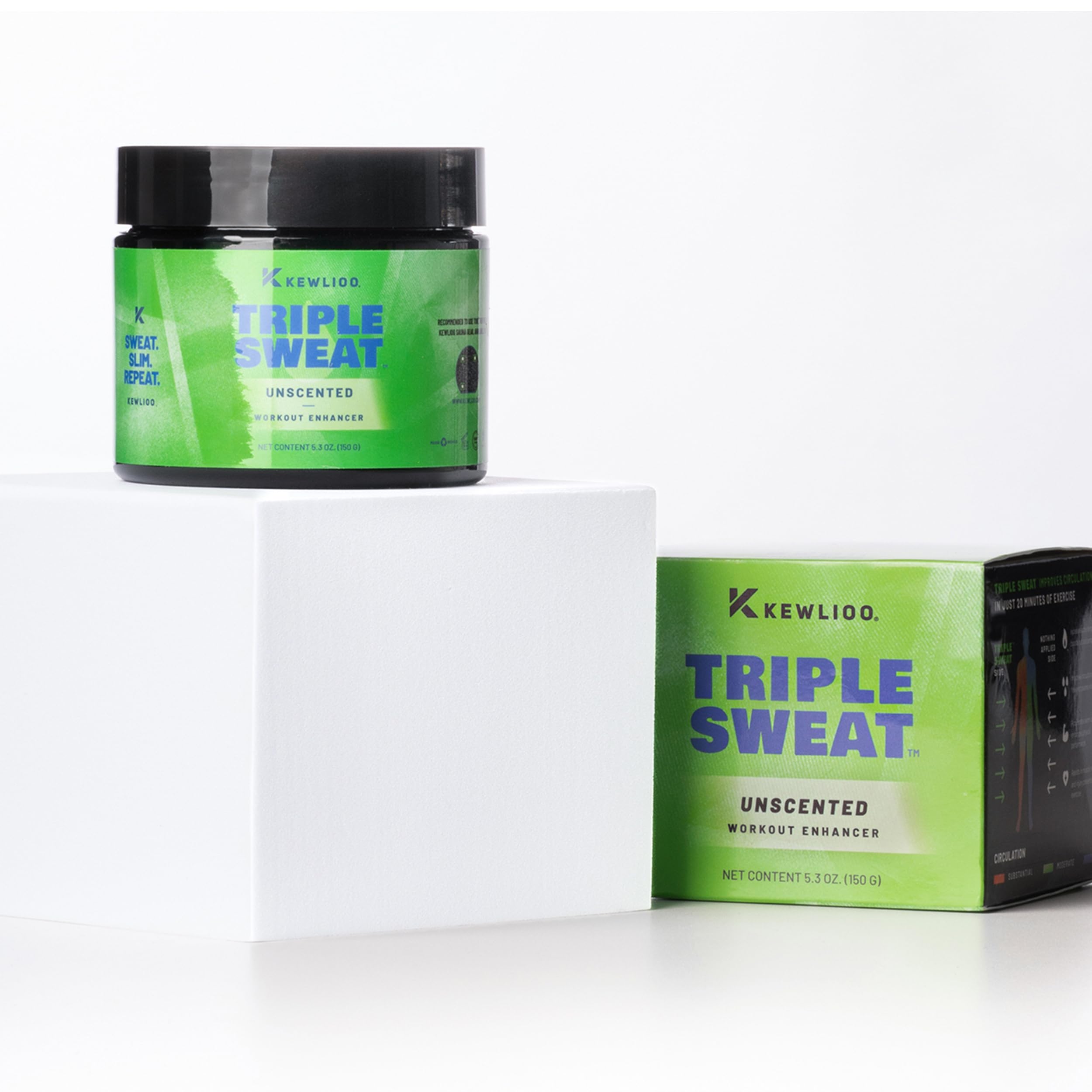 Kewlioo triple sweat cream belly sweat targets core areas for intense sessions.
