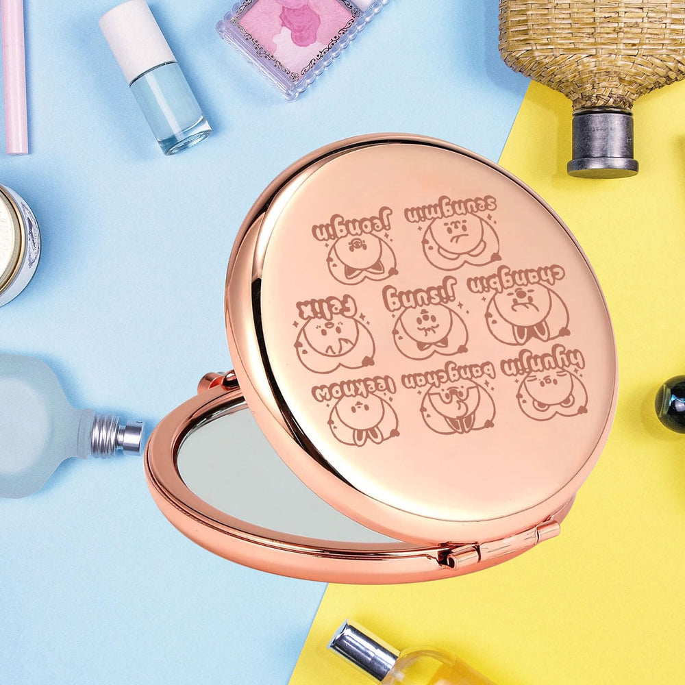 KEYCHIN mirror with velvet bag to prevent scratches during storage