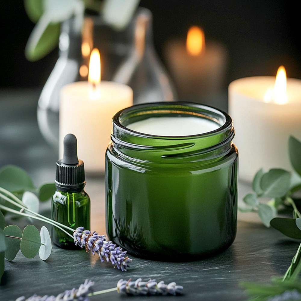 KEYWING green glass jar inner liners keep contents secure and leak-free.