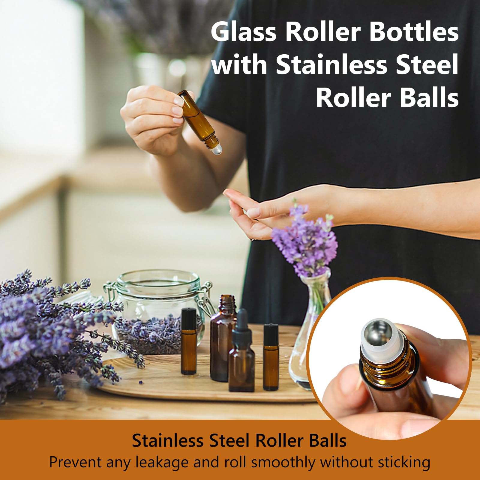 KEYWING stainless-steel roller ball ensures smooth, even application.