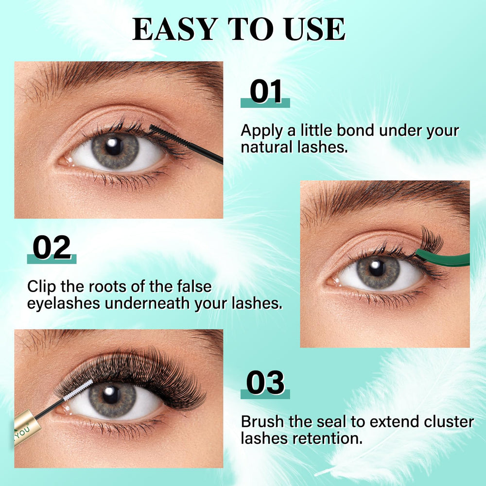KEYYOU 8-18 mix lashes enable natural to dramatic looks.