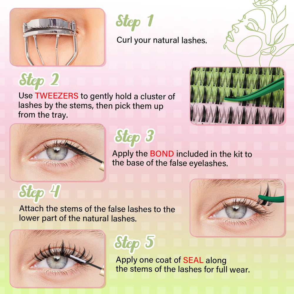 At-home KEYYOU lash-diy setup shown for quick, mess-free application.