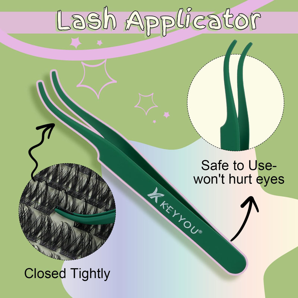 KEYYOU LASH DIY application step image for easy at-home lash setup