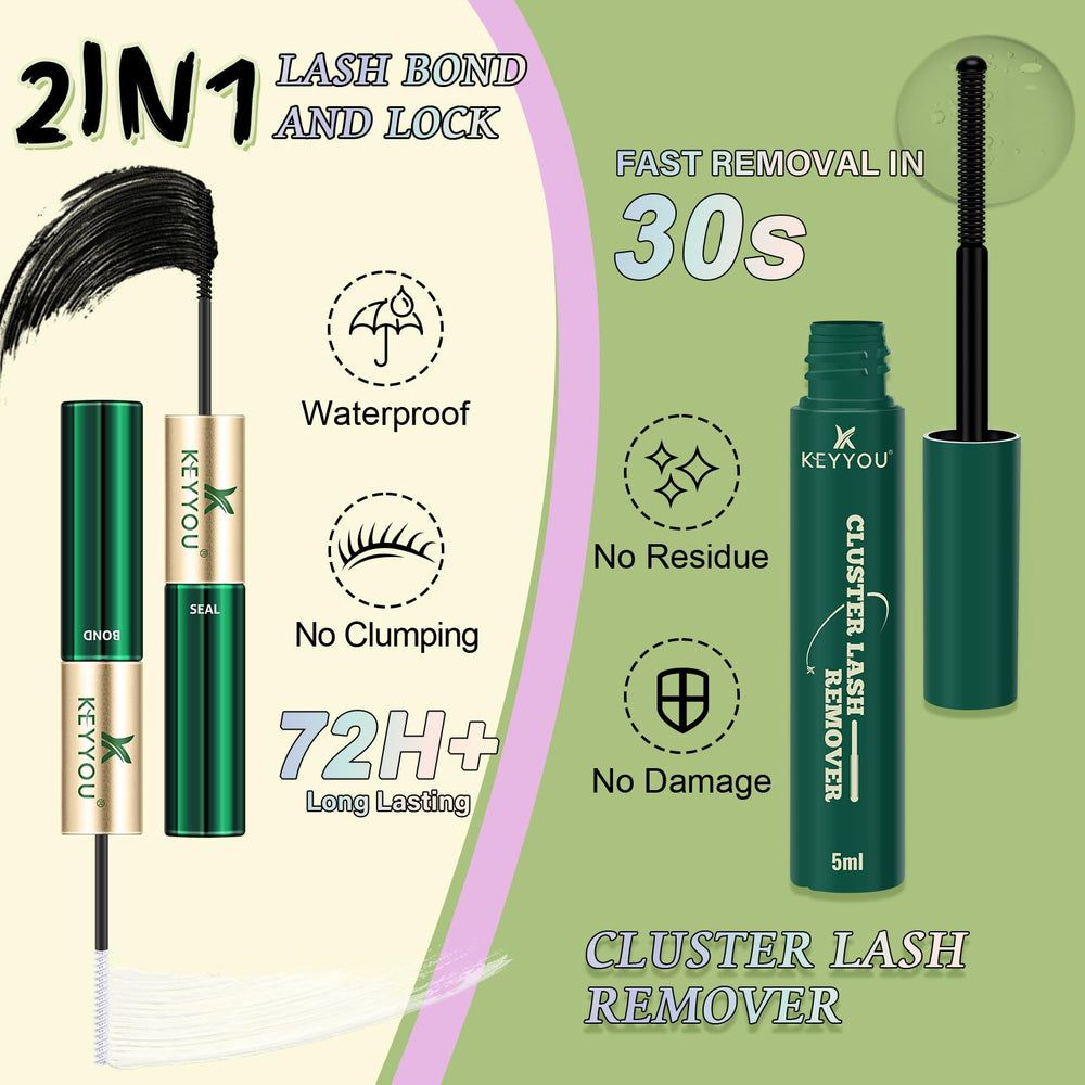 KEYYOU LASH remover bottle for safe, gentle removal