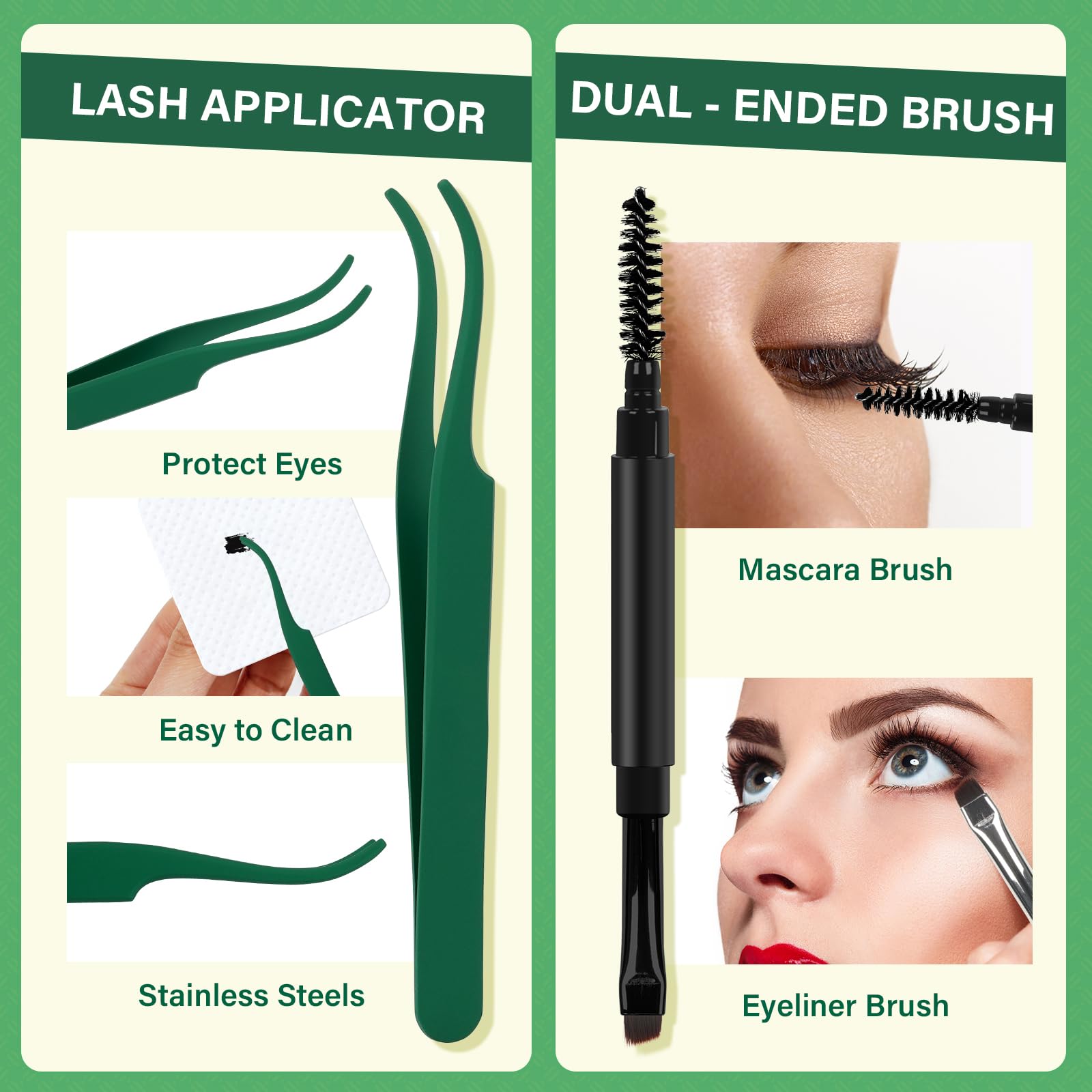 KEYYOU packaging and storage keeps tools organized for repeated DIY lash sessions.