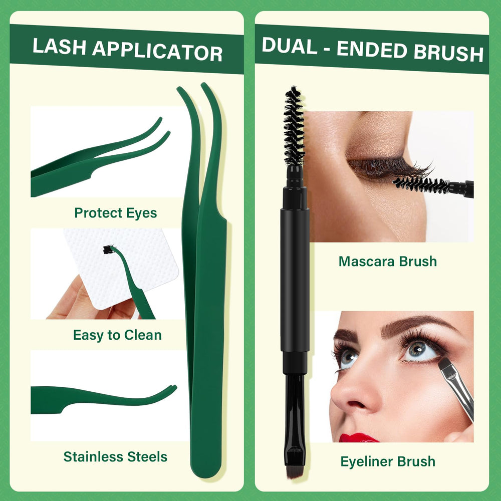 KEYYOU packaging and storage keeps tools organized for repeated DIY lash sessions.