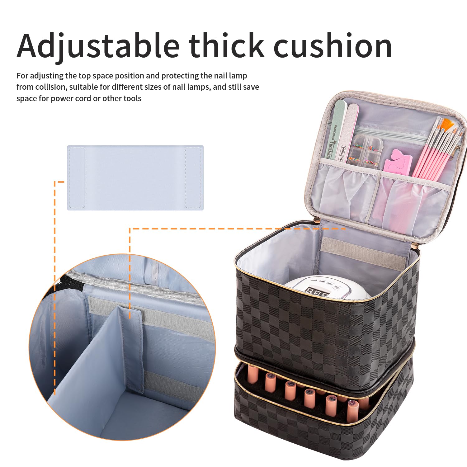 KGMCARE-adjustable-cushion-top-protection top cushion shields UV lamp during transport