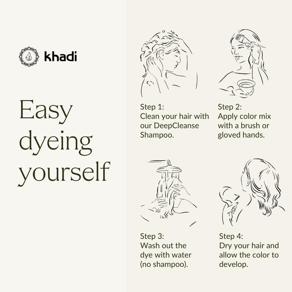 KHADI Ayurvedic heritage imagery emphasizes traditional color-making rituals for authentic color experiences.
