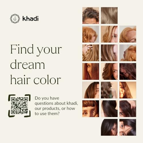 KHADI minimal packaging highlights eco-friendly, sustainable hair color choices.