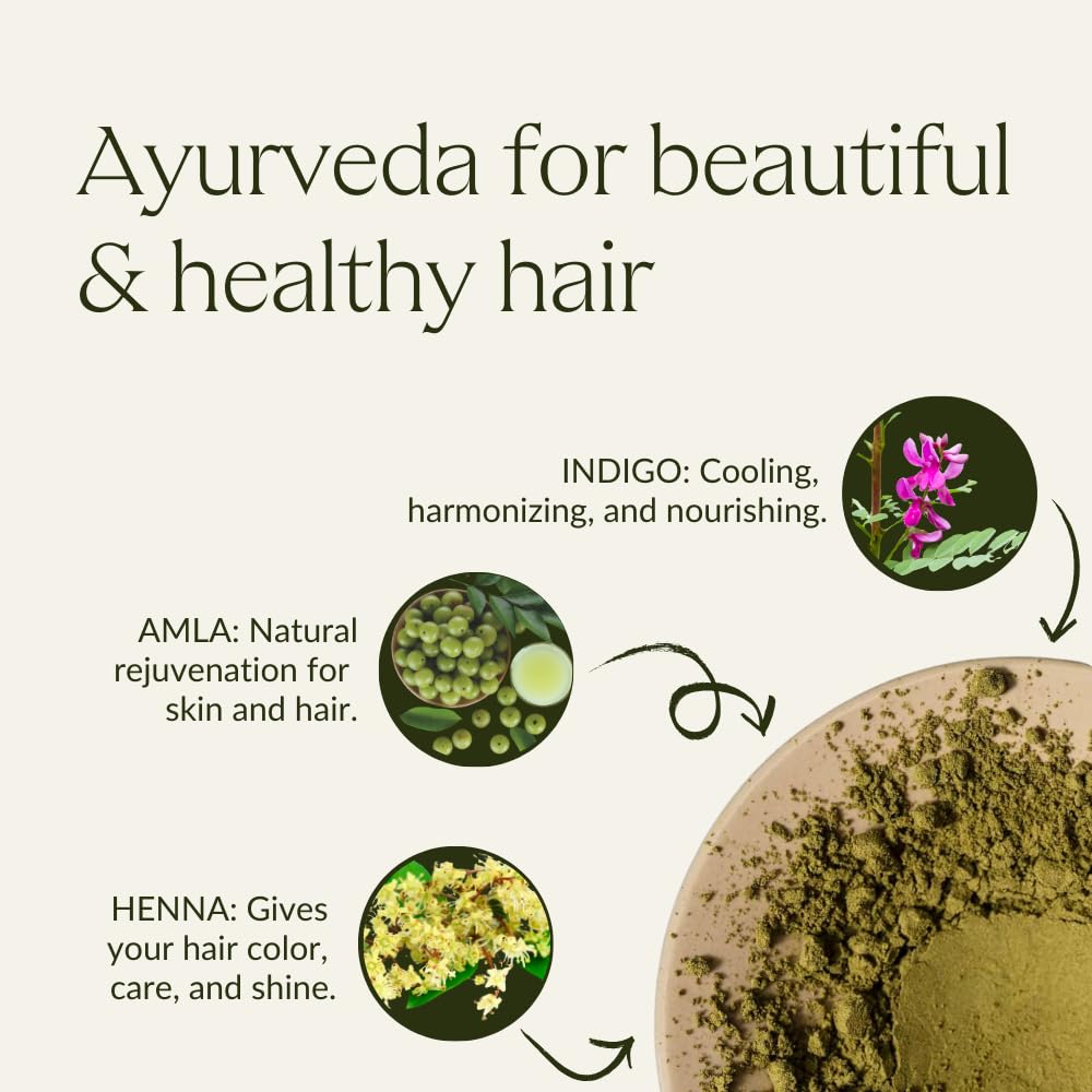 KHADI plant-based pigments coat each strand for lasting color depth.
