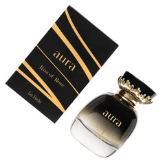 Khadlaj Perfumes La Fede Aura Kiss of Rose spray on skin for confident daytime wear