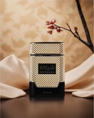 KHADLAJ SHIYAAKA GOLD jasmine-pear-peach note graphic highlighting feminine, juicy heart