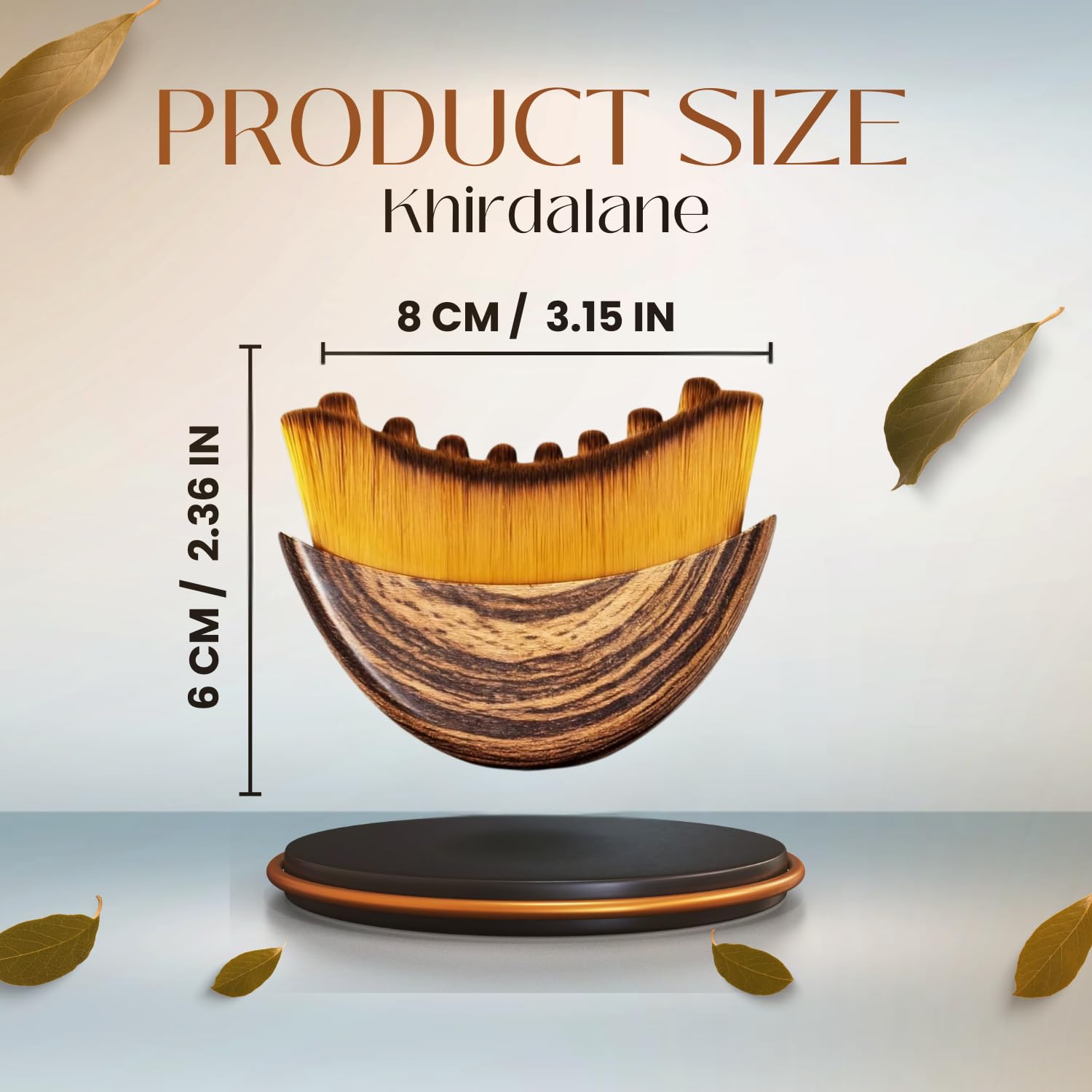 Khirdalane brush featuring ultra-soft bristles for a smooth, comfortable glide