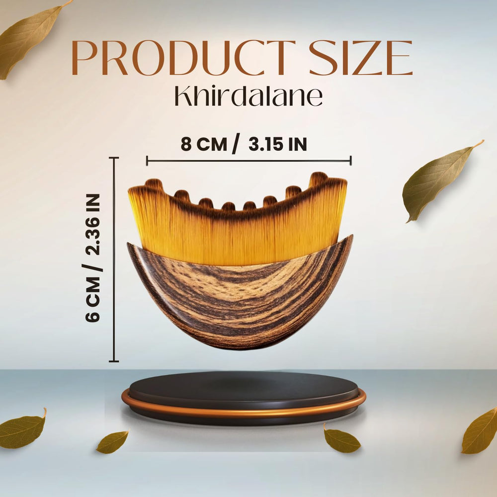 Khirdalane brush featuring ultra-soft bristles for a smooth, comfortable glide