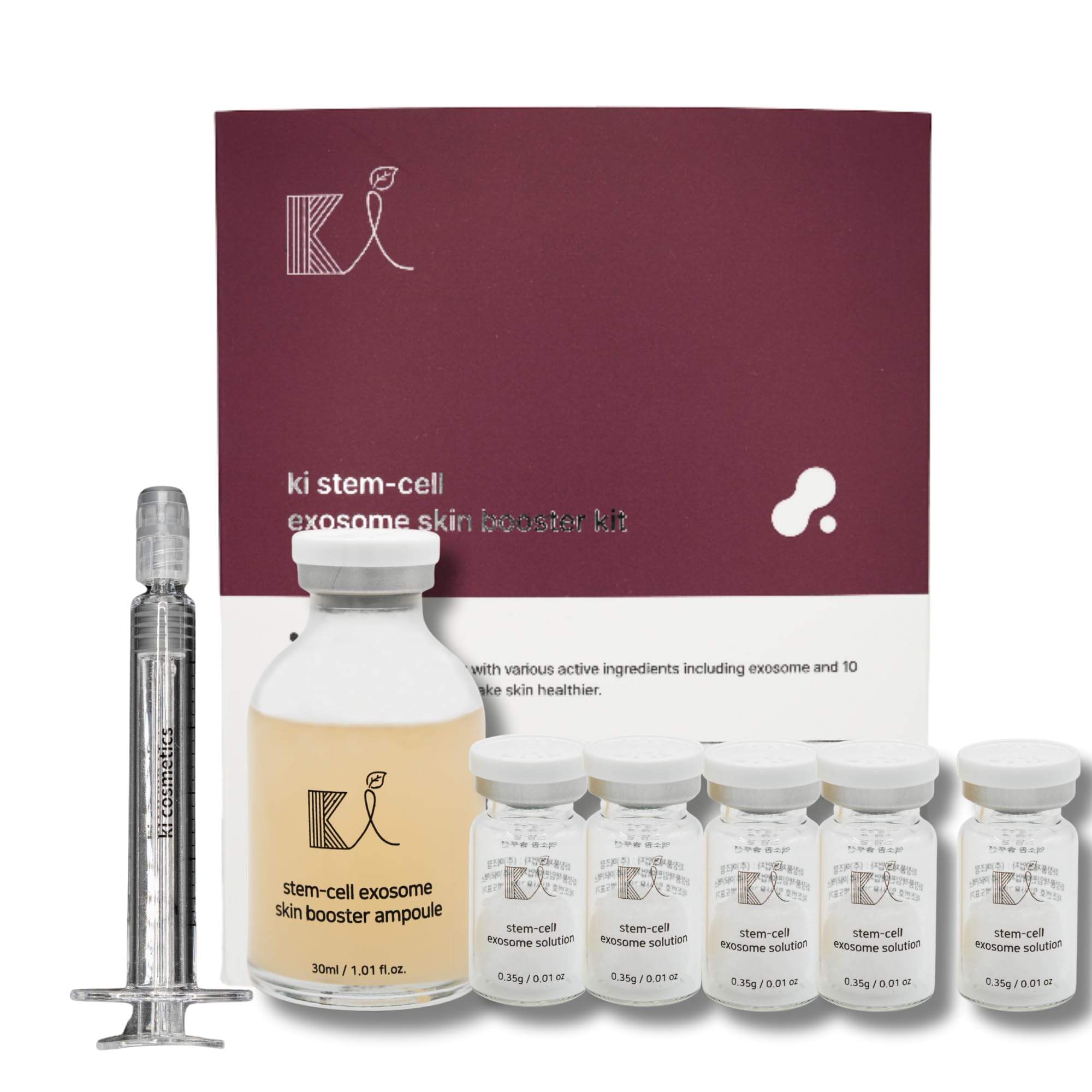 Ki Cosmetics Stem-Cell Exosome Kit box for daily hydration and soothing routine.