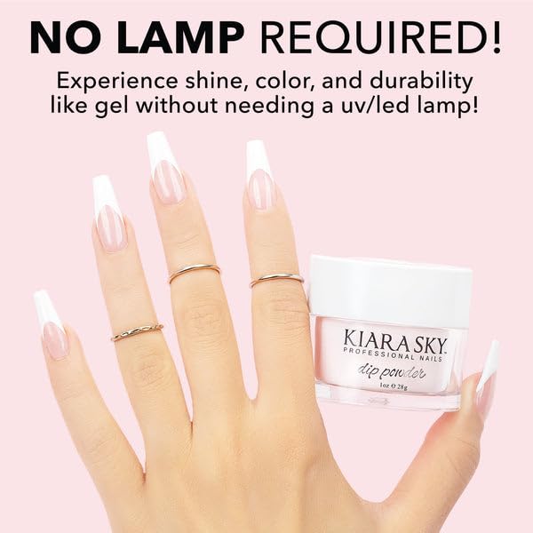 Kiara Sky base coat close-up reveals smooth glaze for even powder adherence