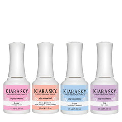 Kiara Sky dip bond bottle closeup shows strong adhesion for durable nails.