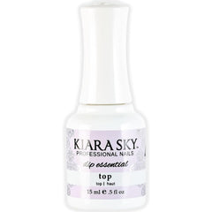 Kiara Sky Dip Top Coat Step 4 delivers a brilliant gel-like shine for durable manicures.