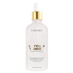 Kiara Sky Gel Polish Thinner bottle with dropper enables easy revival of thick polishes