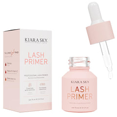 Kiara Sky Lash Primer dropper bottle closeup, premium lash prep for extensions.