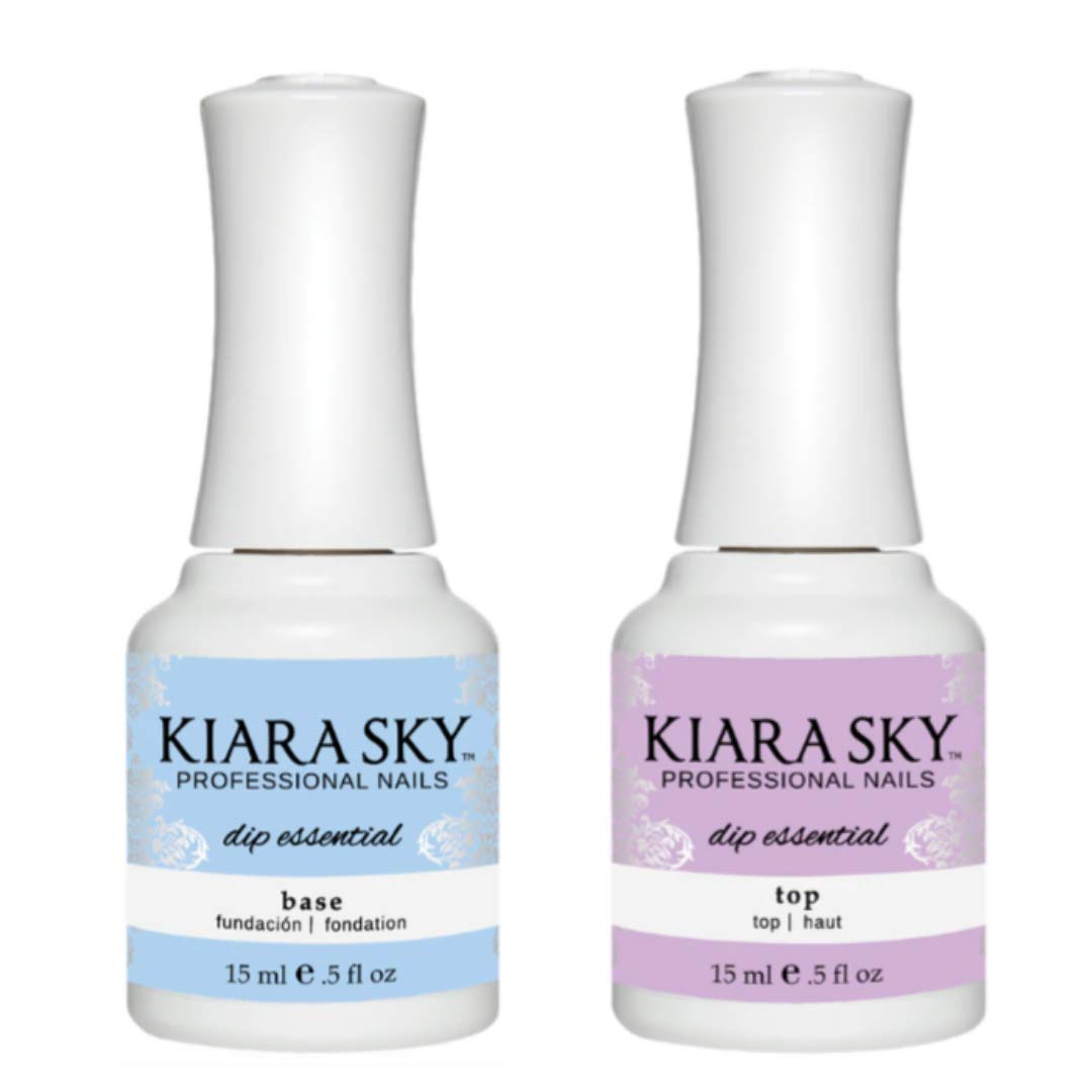KIARA SKY Liquid Essentials base coat bottle helps create a strong base for lasting dip manicures.
