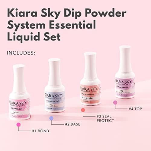 Kiara Sky top coat application captures fast-drying shine and protective finish.