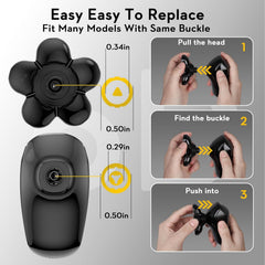 Kibiy easy-install head shaver system supports quick blade changes.