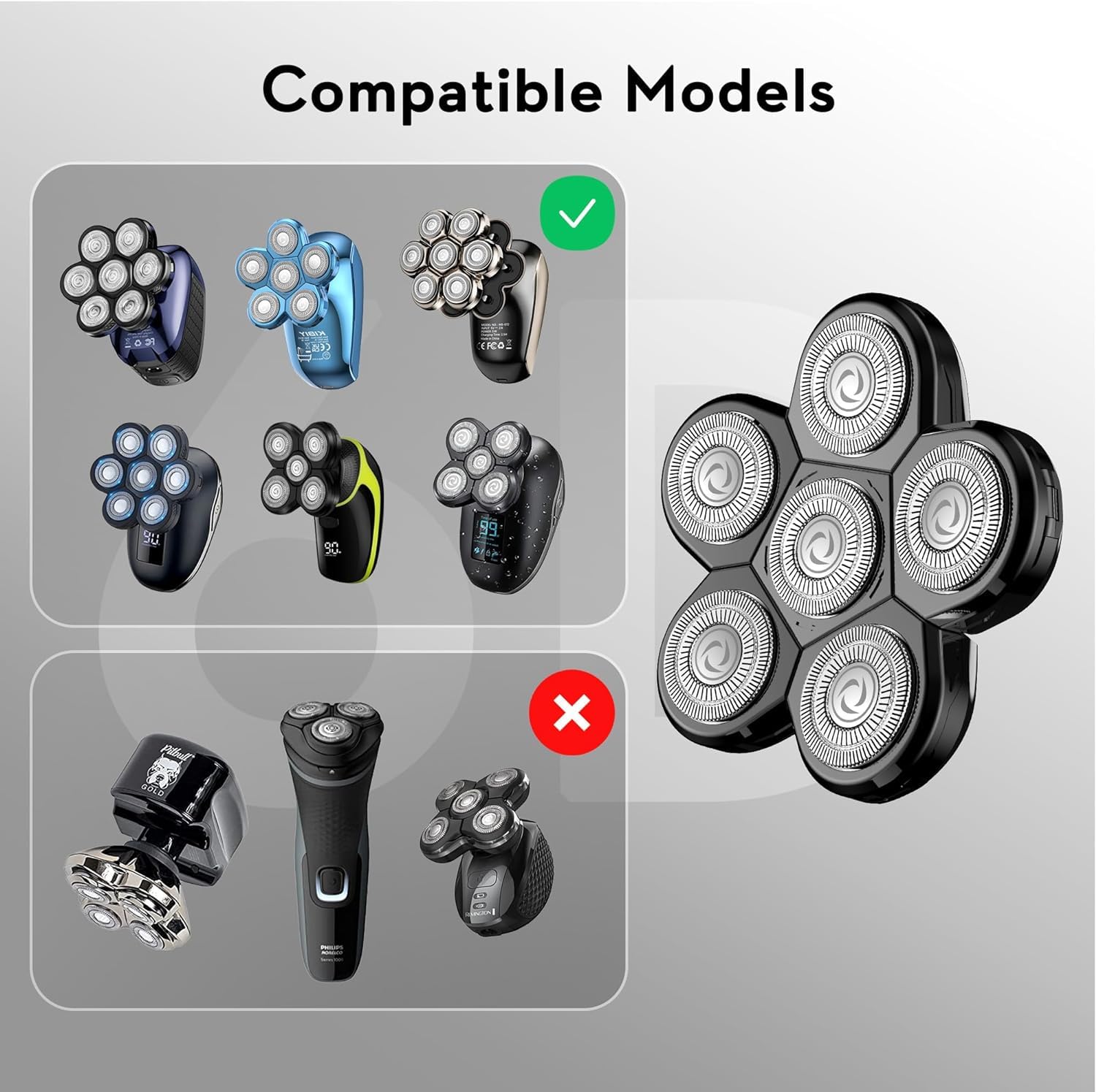 Kibiy hypoallergenic stainless steel blades minimize irritation during shaves.