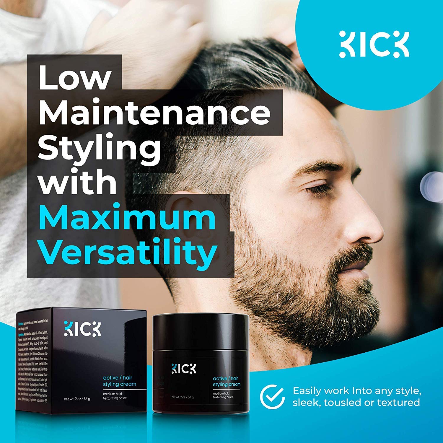 Kick Active damage-hydration-oils nourish hair for hydrated strength