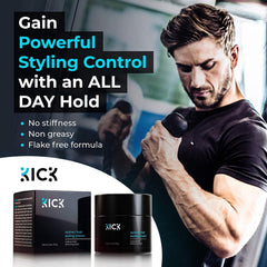 Kick Active textured hair for boardroom-ready masculine look