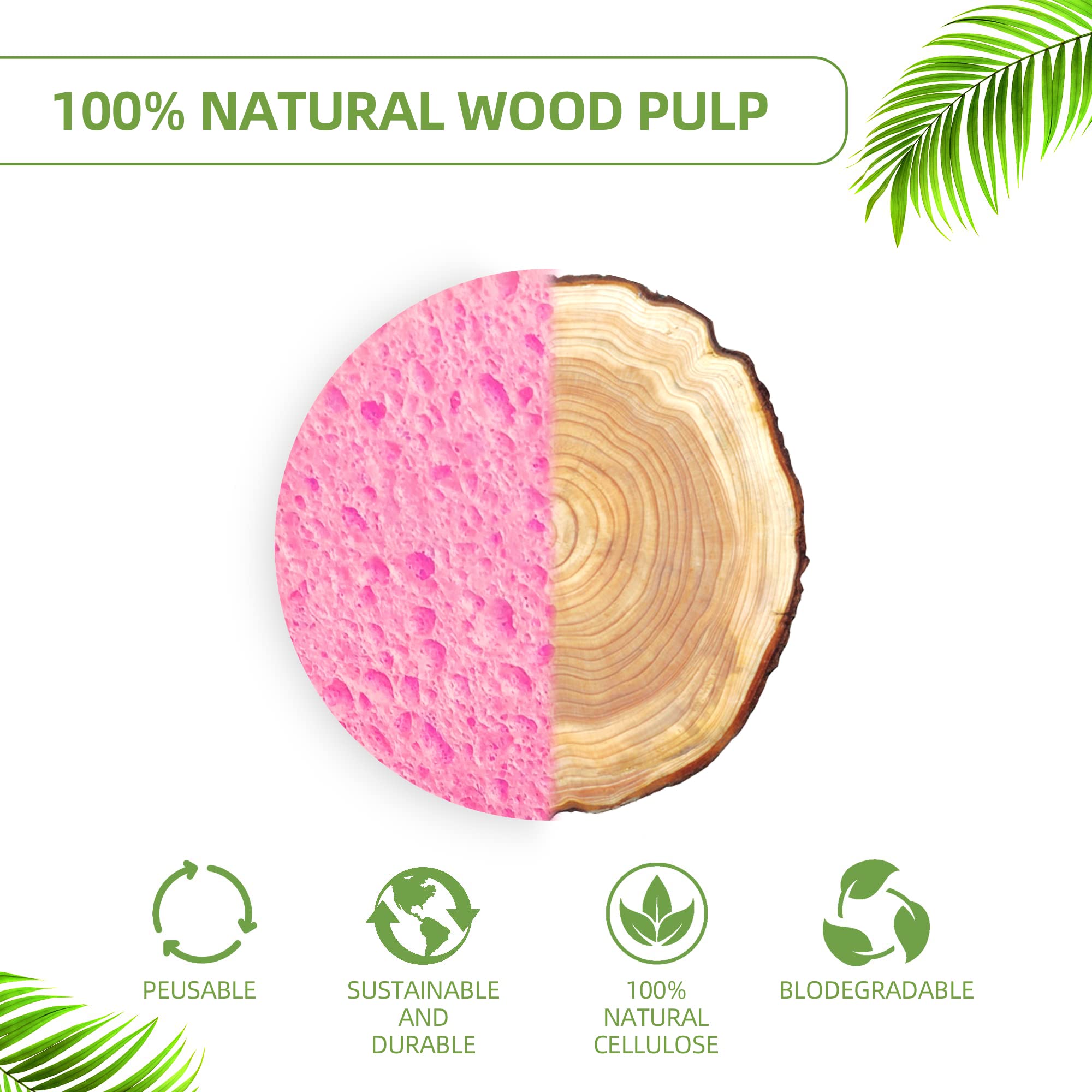 Kickleen sponges rinse easily and air-dry after use for convenient reuse.