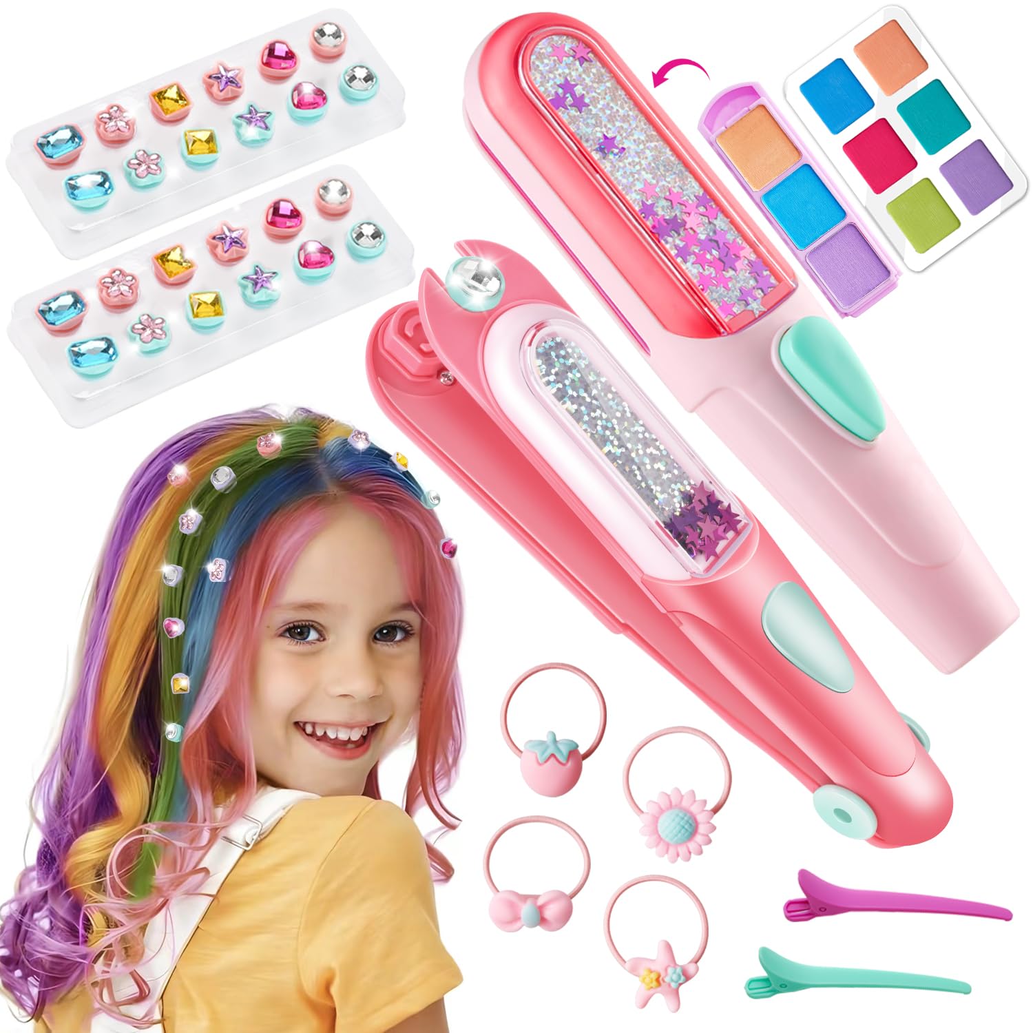 Kidzkube hair chalk blue for vivid, washable color on playful styling