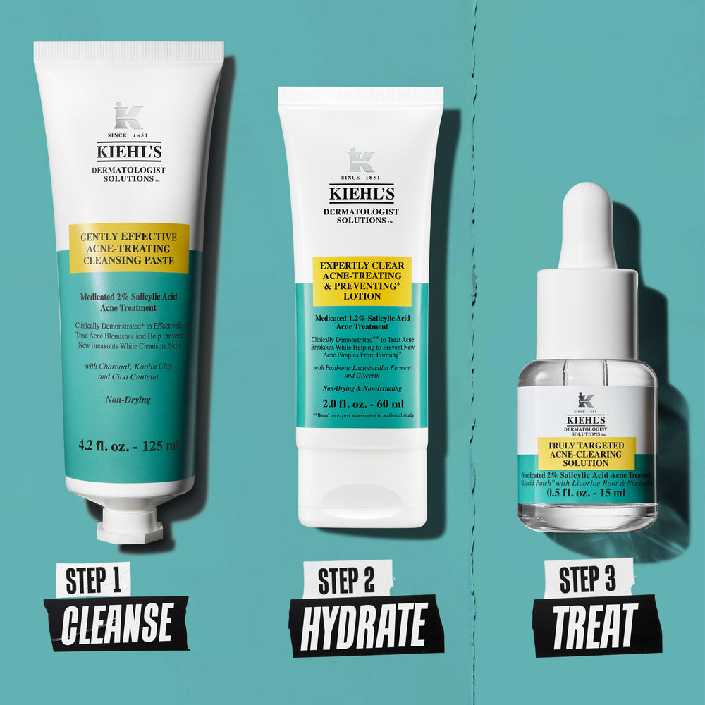 Kiehl's Acne-Treating Paste is suitable for all skin types and non-drying.