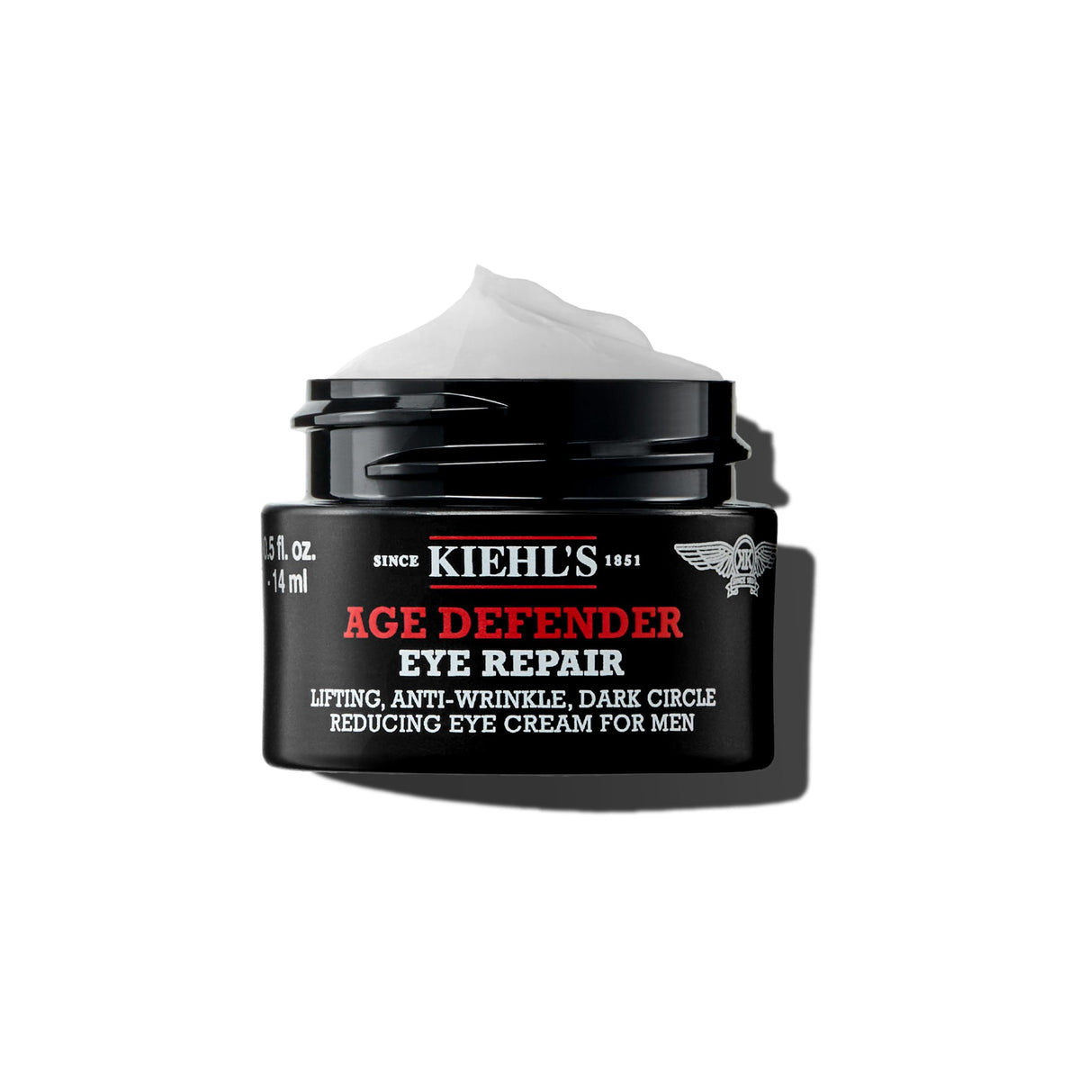 Kiehl's Age Defender Eye Repair packaging shown for on-the-go daily eye care.