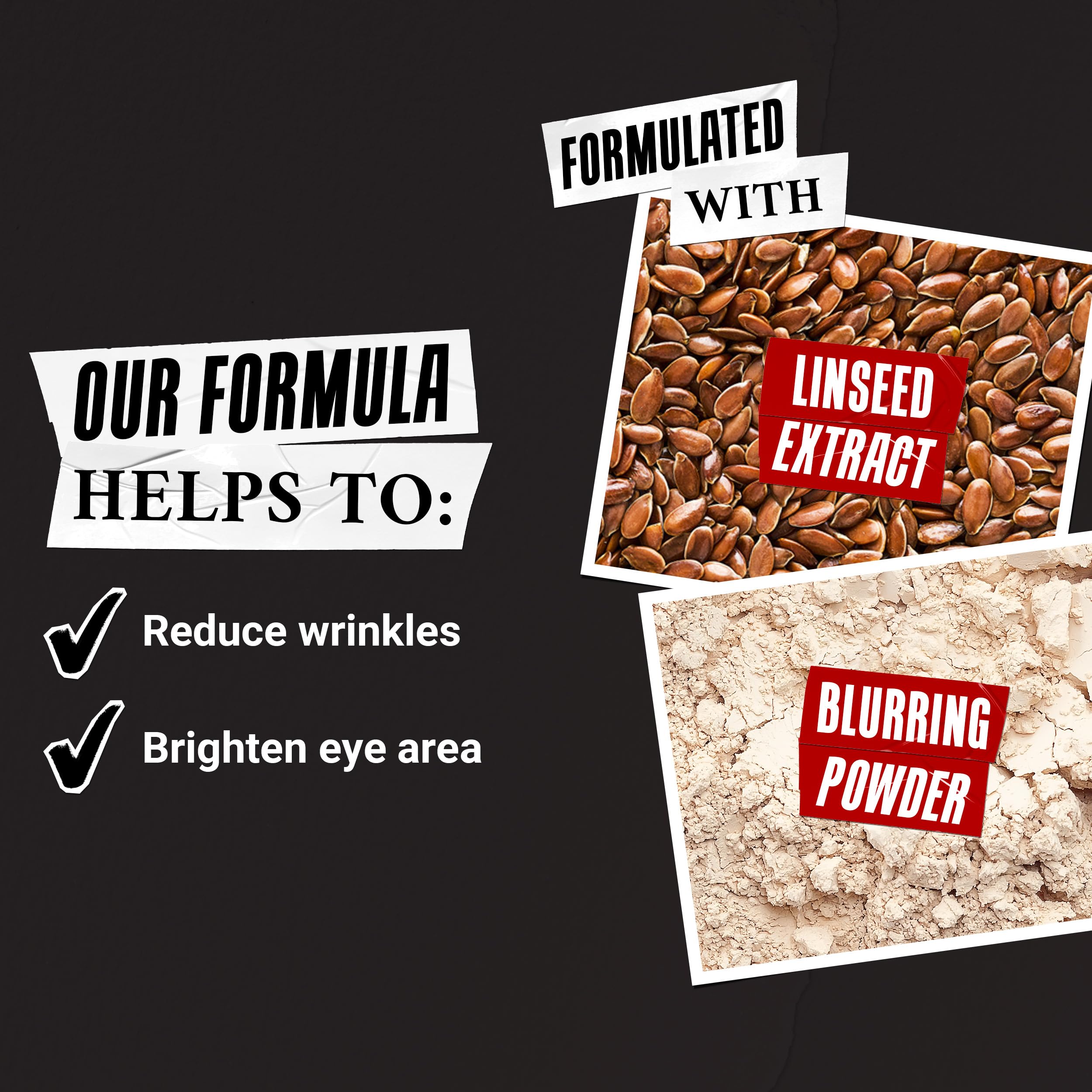 Kiehl's Age Defender Eye Repair rye seed extract label closeup highlighting skin-strengthening ingredient.