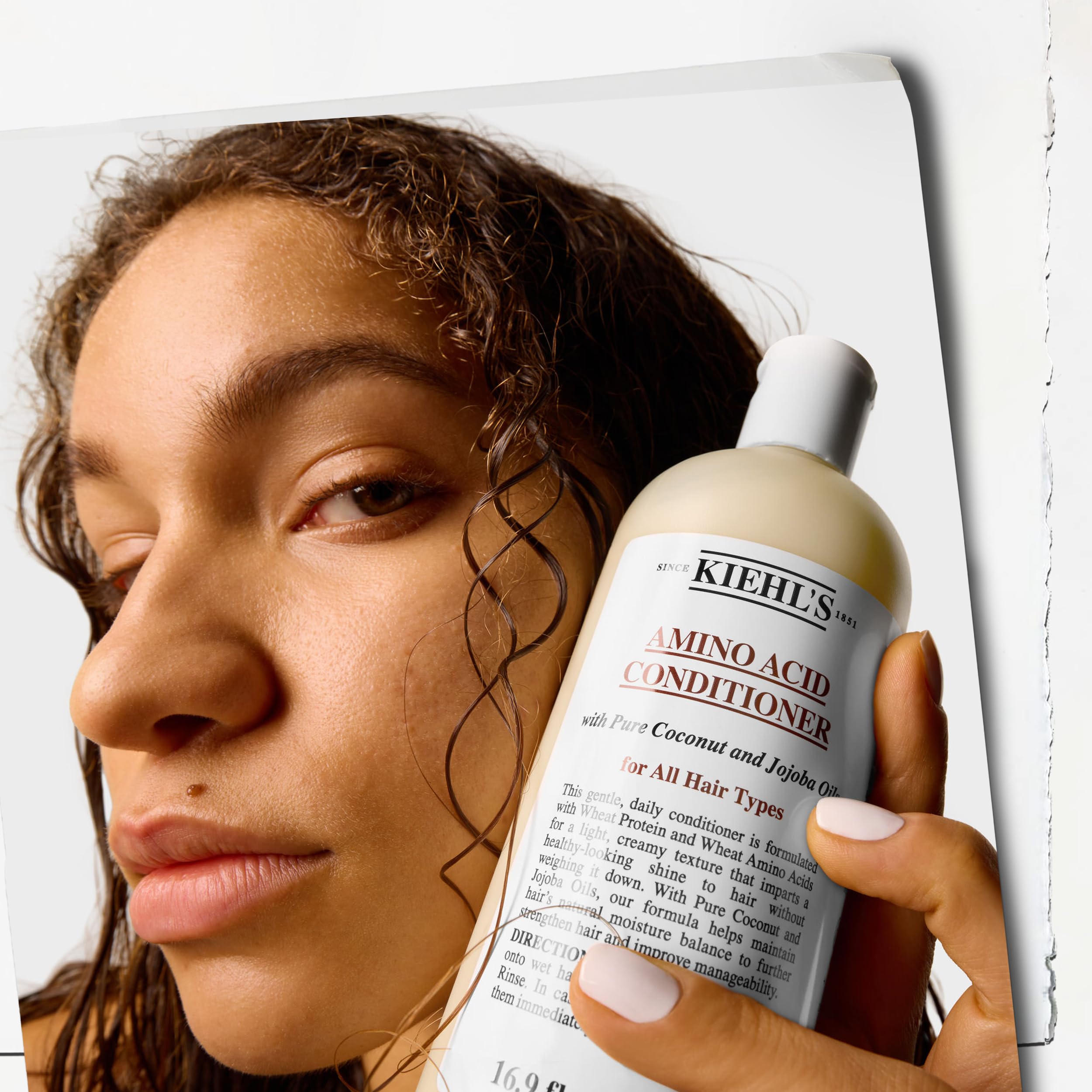 Kiehl's Amino Acid Conditioner after-use hair feels softer and moisturized.