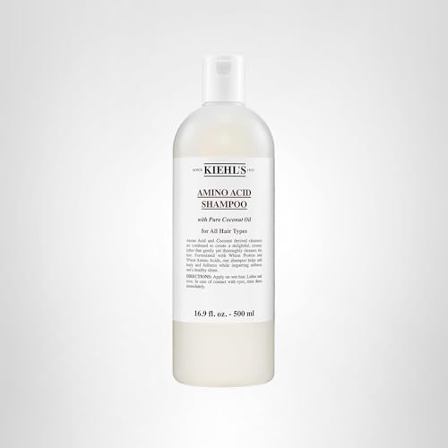 Kiehl's Amino Acid Shampoo paraben-free packaging promotes safe daily use.
