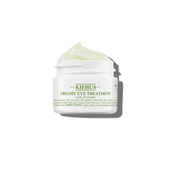 Kiehl's Avocado Eye Treatment bottle close-up showing hydrating formula for delicate eye skin.