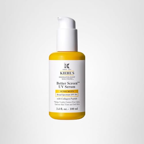 Kiehl's Better Screen UV Serum may help visibly correct tone and texture